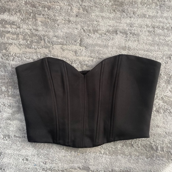 Zara Tops - Black Zara Cropped Corset Top